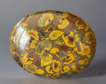 Fruit Jasper Palmstone: Natural Ajooba Crystal from India (286)