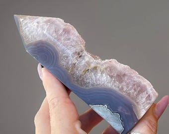 Amethyst & Agate Crystal Cluster Large Statement Tower, Natural Gemstone Home Decor, Unique Gift for a Crystal Collector