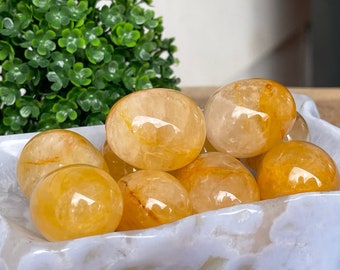 Golden Healer Quartz Small Mini Egg, Crystal Easter Eggs