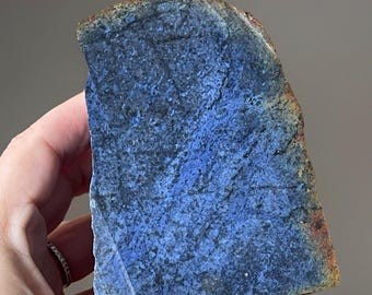 Natural Dumortierite XL Specimen Freeform • Deep Blue Lapidary Rough • Collector-Grade Crystal Specimen for Cabbing & Display