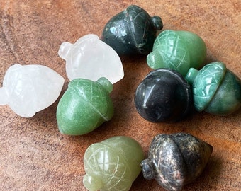 Mini Crystal Acorn, Crystal Nut