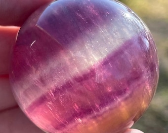 Candy Fluorite HQ Raspberry Pink Sphere