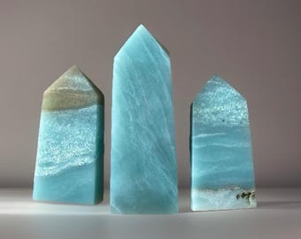 Caribbean Calcite Tower - Stunning Blue Color- You Pick
