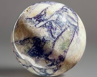 Tiffany Stone Sphere, Opalized Fluorite, Unique Polished Collectors Crystal Ball 62mm