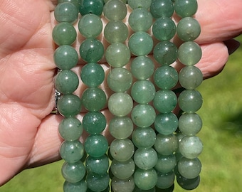 Green Aventurine Bracelet, HQ Crystal Beads and Gifts