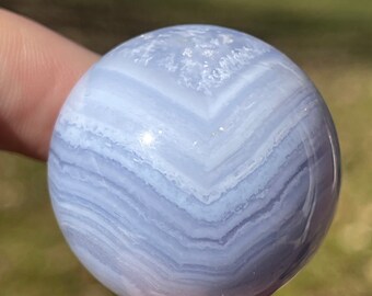 Blue Lace Agate High Quality Collectible Sphere