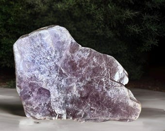 Gem Lepidolite Rough Slice • Natural Lepidolite Collector Grade Specimen - #24