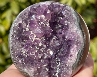 Amethyst Cluster Sphere, HQ Collectors Crystal Orb (82)