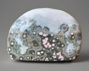 Old Stock Ocean Jasper Freeform - Rare Vintage Vein 1-2, Original Madagascar Bubble Jasper, Orbicular Jasper “Founders Vault Release” (345)