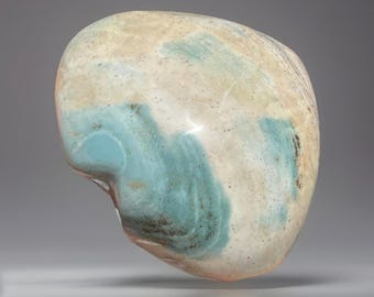 Aqua Unicorn Jasper XXl Heart, Madagascar Pastel Jasper, Unique Crystal Statement Heart (446)