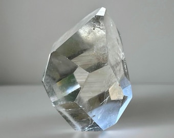 Faceted Clear Quartz Crystal Paperweight - Large Freeform