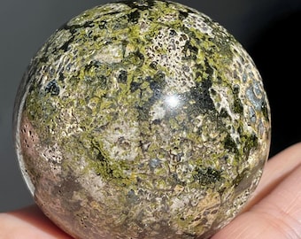 Epidote Sphere: Rare Collectors Large Crystal Ball (429)