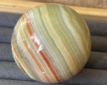 Green Banded Onyx Sphere