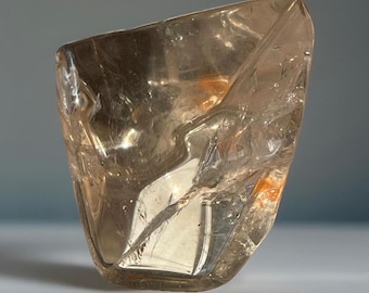Smoky Quartz Faceted Free Form with Beautiful Clarity, AAA Grade Crystal gift