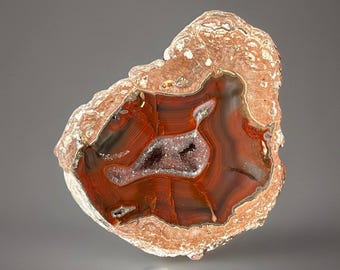 Baker Ranch Agate from New Mexico – Polished Collector Crystal, Natural Agate Geode Specimen, Agate Freeform XL Nodule