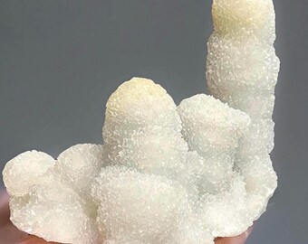 Chalcedony Large Sparkling Stalactite Statement Piece • Fairy Quartz Cluster • Spirit Quartz Specimen • Unique Minerals & Crystals