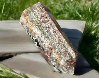 Garden Quartz Tower • Rare Unique Crystal Find • Natural Green Red Crystal Point • Meditation Gift