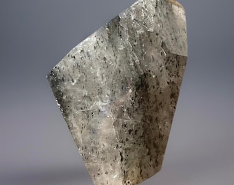 GLAUCONITE in QUARTZ Freeform - rare marine iron mica in Quartz from India