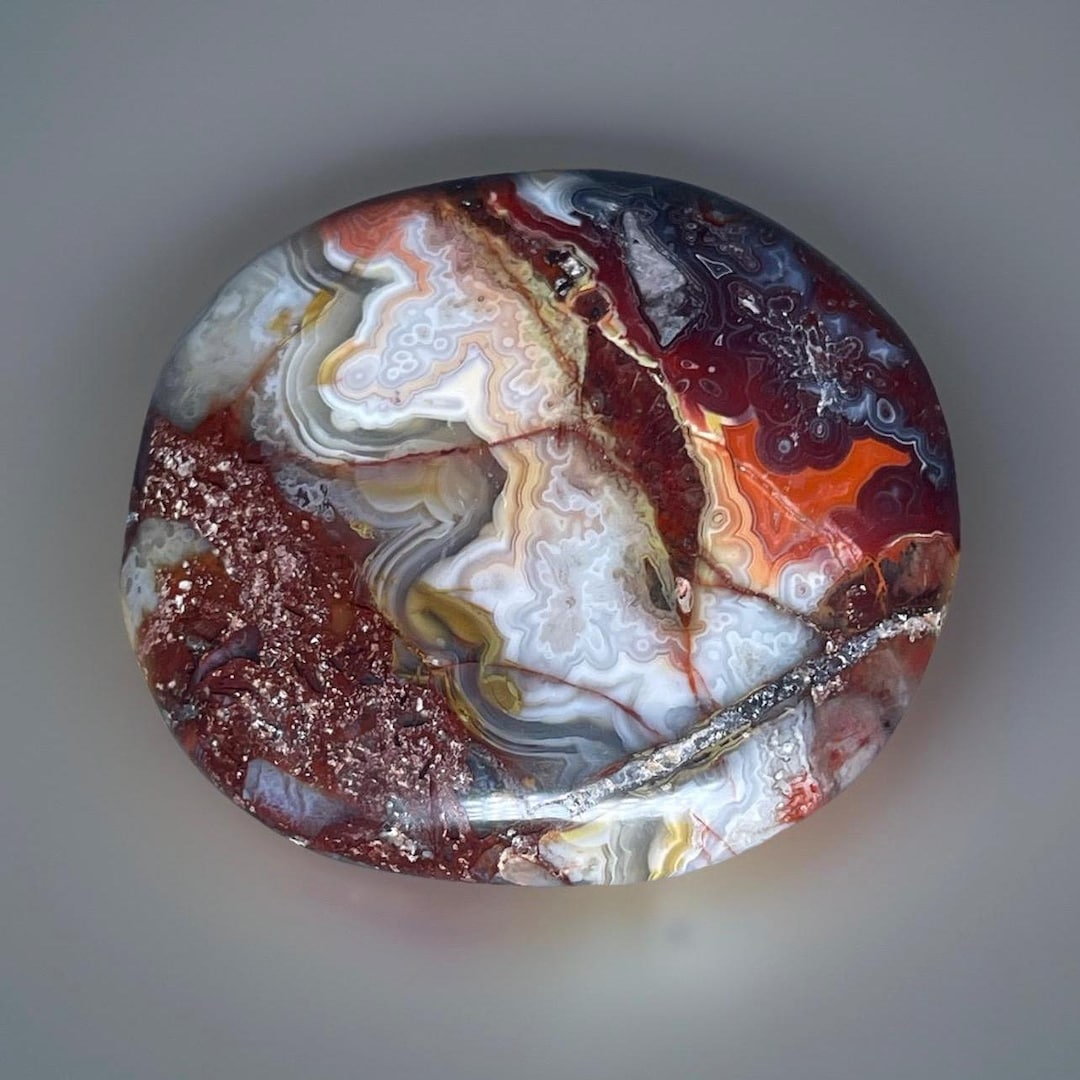 Crazy Lace Agate Crystal Cookie • Natural High-grade Specimen