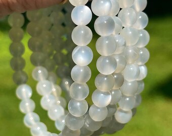 Moonstone Bracelet, HQ Crystal Beads, Gifts