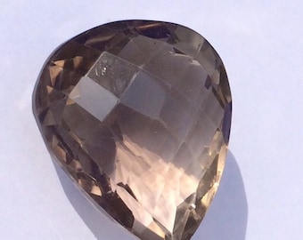 Giant 103 cts - Pear cut natural Smoky Quartz Gemstone