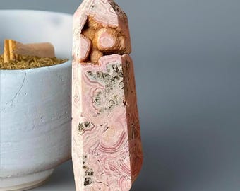 Rhodochrosite XL Druzy Tower from Argentina • Heart Chakra Stone • Collectors Crystal’s • Natural Pink Crystal Point