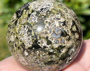 Epidote Large Sphere: Rare Collectors Crystal Ball (429)