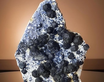 Blue Fluorite Specimen: Blueberry Fluorite Raw Unique Collectible specimen