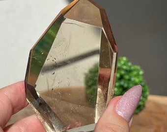 Smoky Quartz Faceted Free Form with Amazing Clarity, AAA Grade Crystal gifts