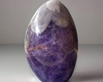 Amethyst Freeform • Chevron Amethyst • Natural Polished Stone Flame • Crystal for Gifting Collecting