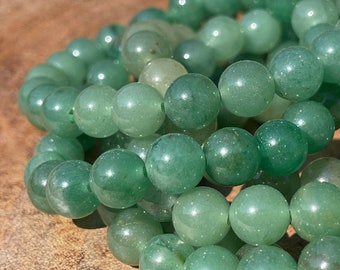 Green Aventurine Bracelet, HQ Crystal Beads and Gifts