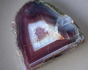 Swazi Rose Agate Nodule Specimen with Beautiful Plum Color High Quality,  Collectors Edition Rare agate Find