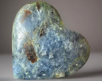 Blue Kyanite with Green Kyanite Heart - Manifestation Crystal Stone - Kyanite Pocket Rock