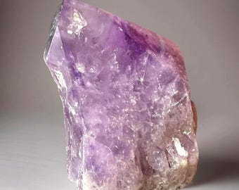 Bolivian Amethyst Statement Point, Natural Etched Formation for Cabinet Display, Unique Collector Decor Piece, Purple Large Amethyst (474)
