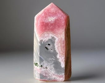 Rhodochrosite Tower - #E, Natural Pink Crystal Point