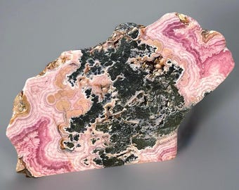 Natural Rhodochrosite Large Crystal Slab • Unique & Rare Crystals