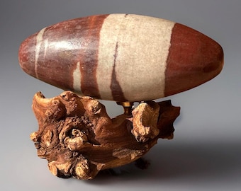 Narmada River Shiva Lingam, XL Narmadeshwar Shiva From India, Narmada Shiva Lingam River Polished