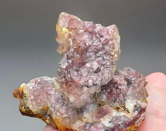 Red Amethyst Flower Cluster - Rare Natural Crystal Specimen - #5EA
