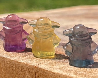 Tiny Candy Fluorite Carving , AAA Grade Crystals , Crystal Home Decor , Bicolor Fluorite miniature , Pink Fluorite Mini Carving