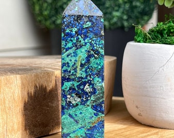 Chrysocolla Big Tower AAA grade Crystal Azurite Malachite Turquoise