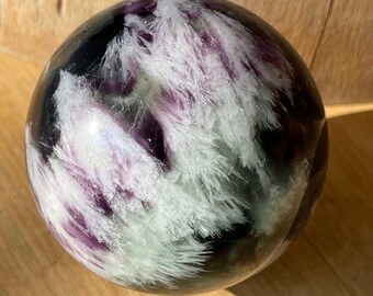 Feather Fluorite Sphere - #81
