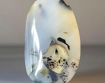 Dendritic Jelly Agate palmstone stunning inclusions - Polished Pocket Crystal Gemstone (87)