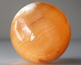 Orange Calcite Sphere (73)