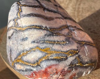 Nevada Jasper Freeform, Natural Mirror Polished Jasper Specimen
