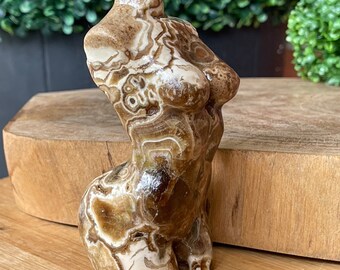 Chocolate Calcite Large Lady Body Goddess - No. 10