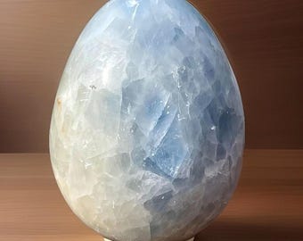Blue Calcite XXL Crystal Egg