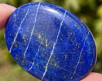 Lapis Flat Back Small Palm - Cabochon Gemstone