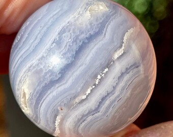 Blue Lace Agate High Quality Collectible Sphere