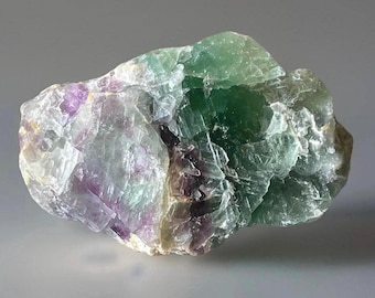 Feather Fluorite Rough – Natural Gemstone Crystal Raw Chunk, Collector Display Mineral Specimen, Fluorite Stone (333)