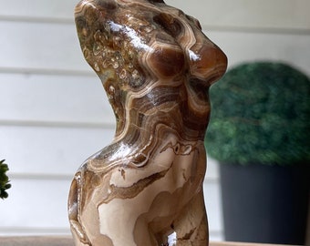 Chocolate Calcite Large Lady Body Goddess - #50